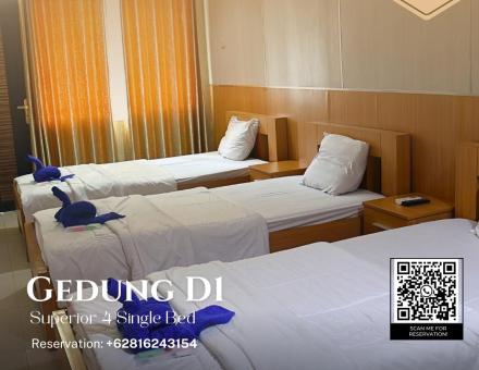 Superior 4 Single Bed - Gedung D1