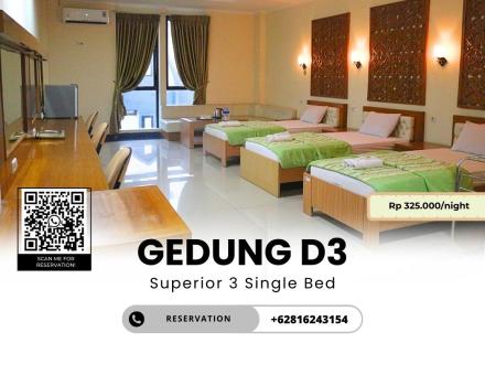 Superior 4 Single Bed - Gedung D3