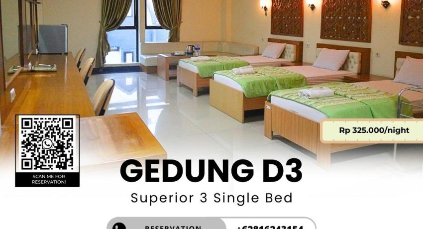 Superior 3 Single Bed - Gedung D3